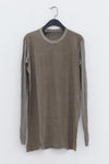 BORIS BIDJAN SABERI Stitching T-shirt LS1.2 RF F035+FTJ 00001 Marl 2